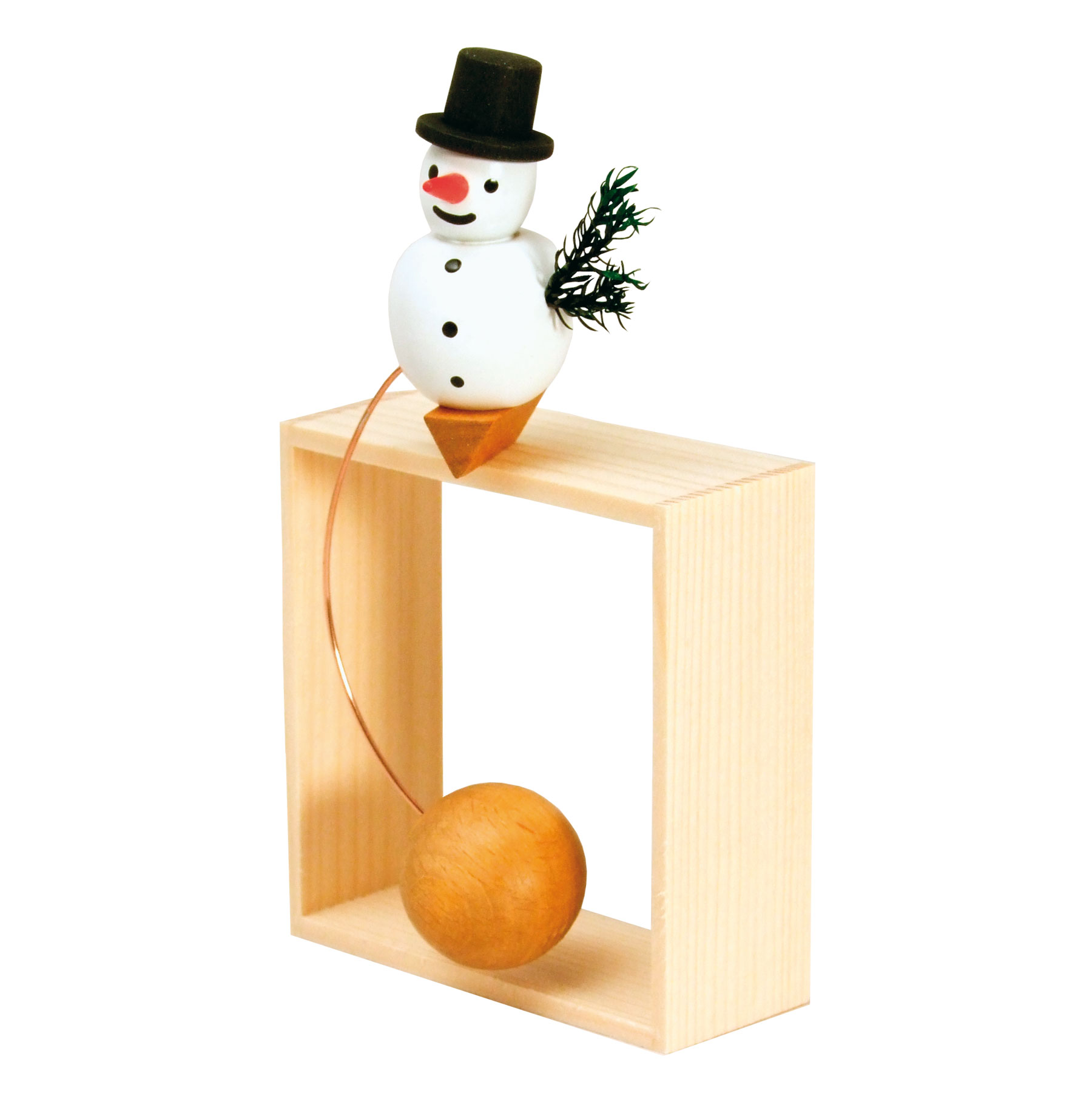 Schneemann mit Zylinder
