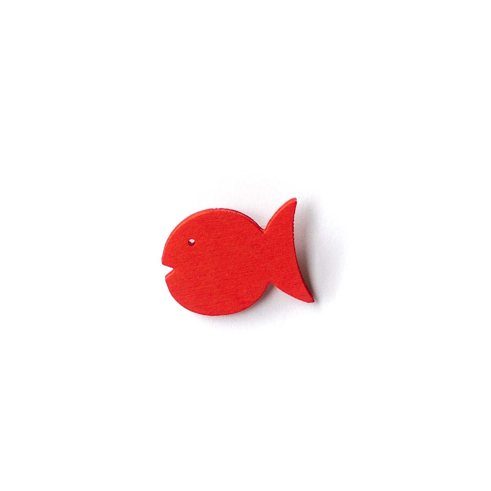 Button Fisch rot