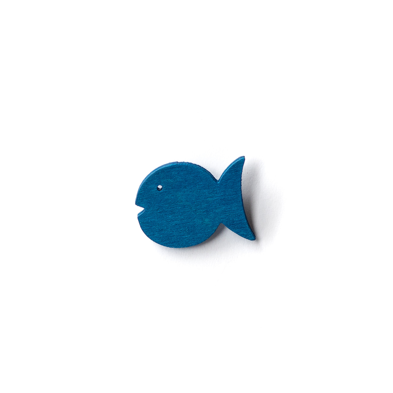 Button Fisch blau