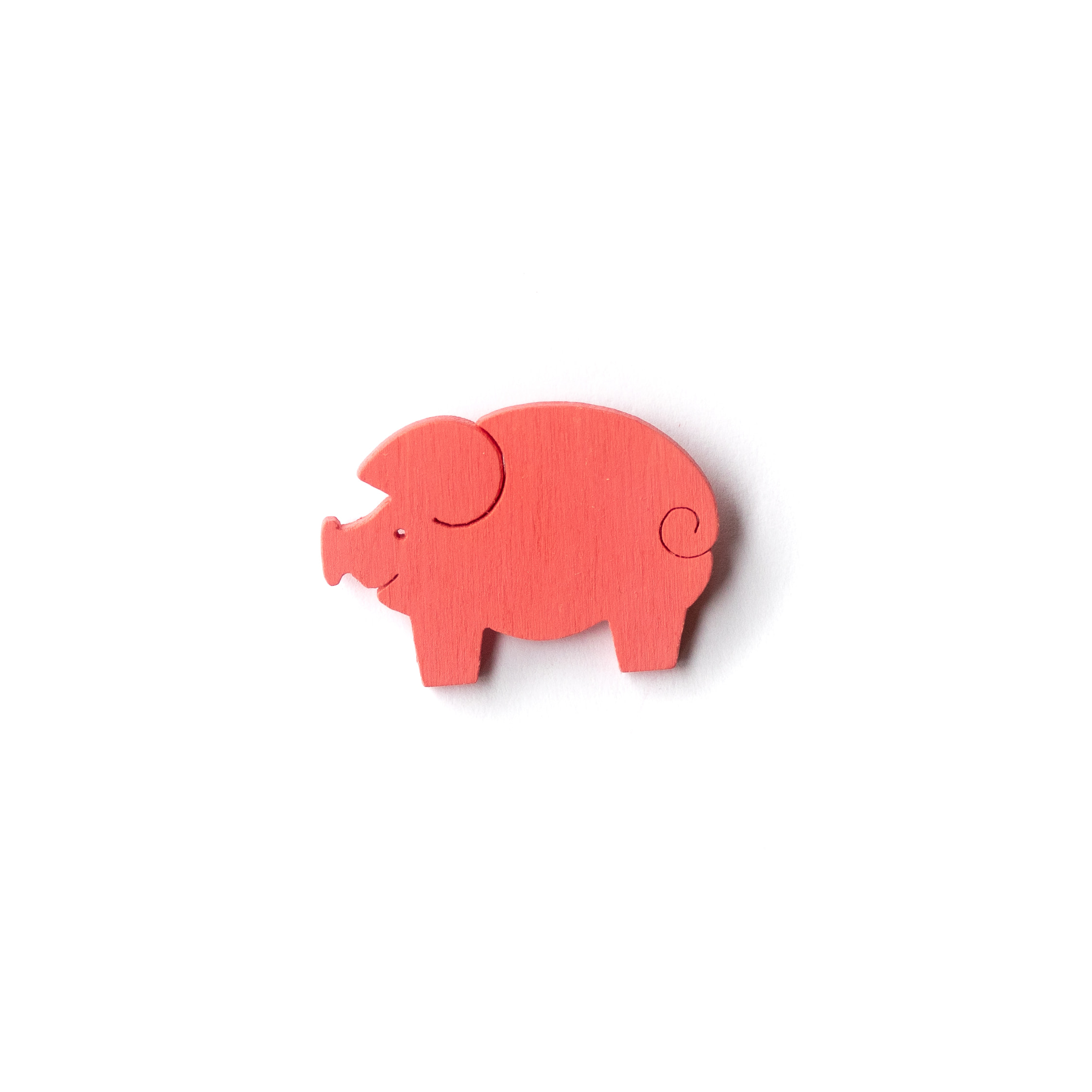 Button Schwein pink