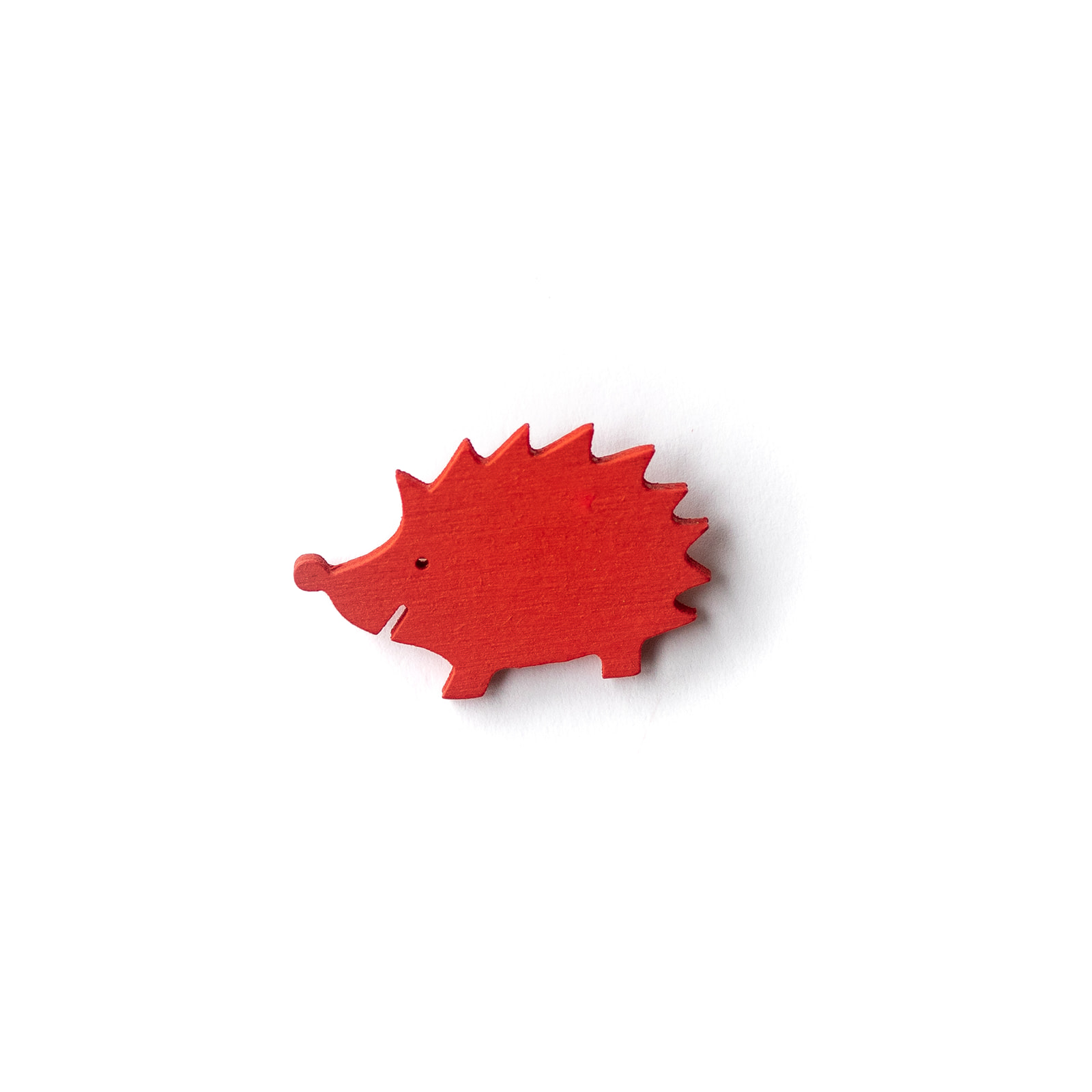 Button Igel rot