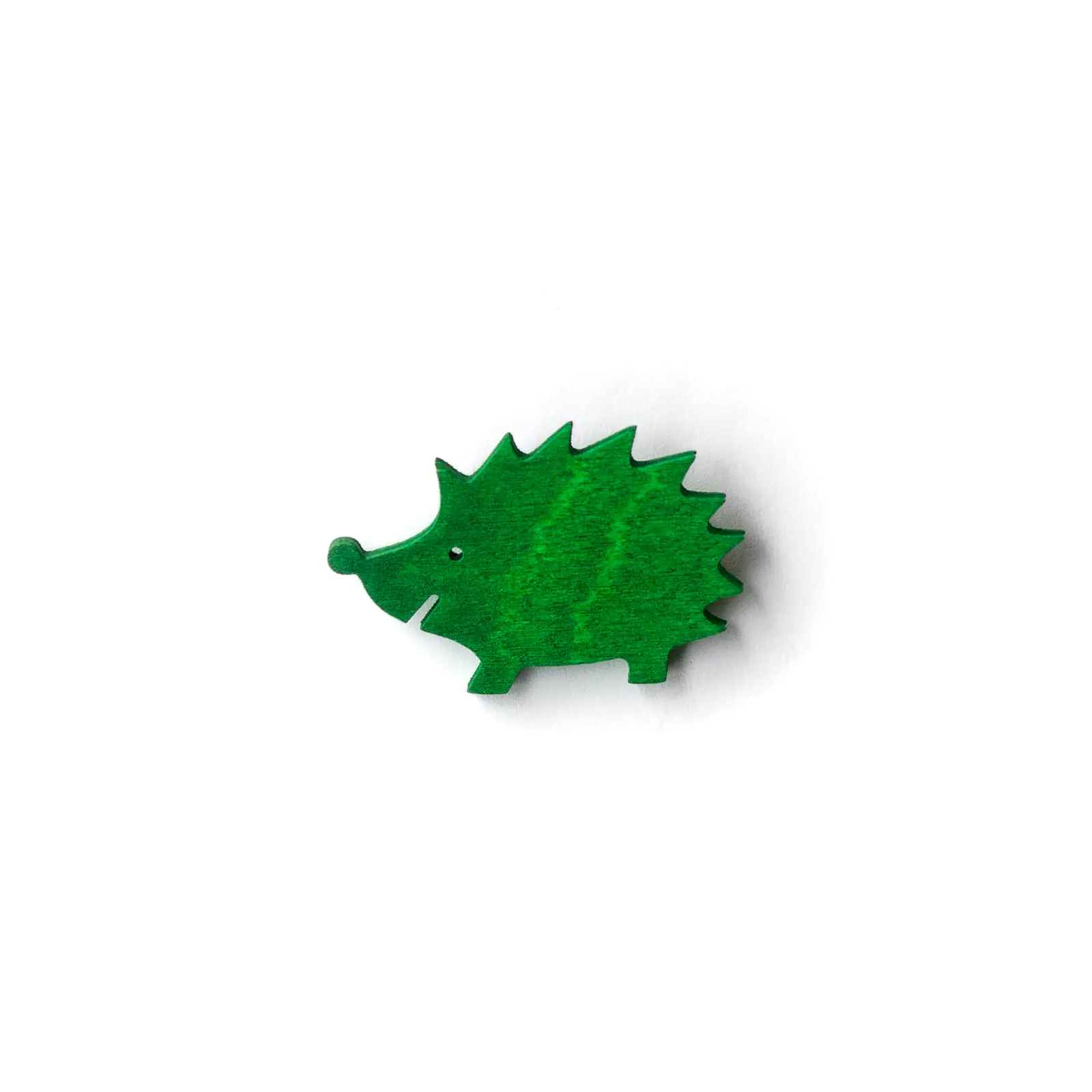 Button Igel grün