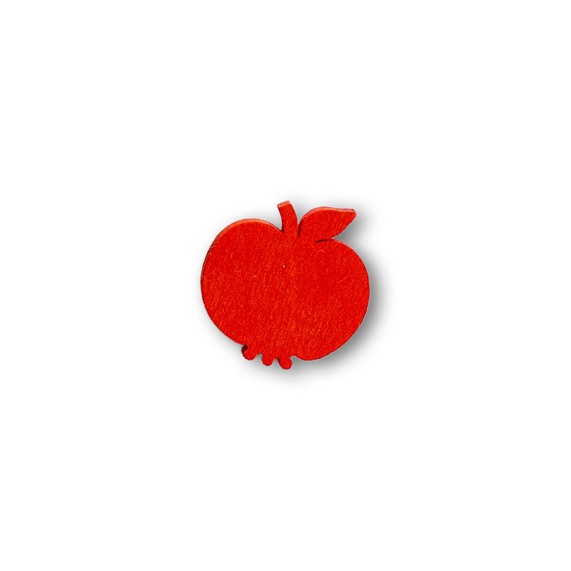 Buttton Apfel rot