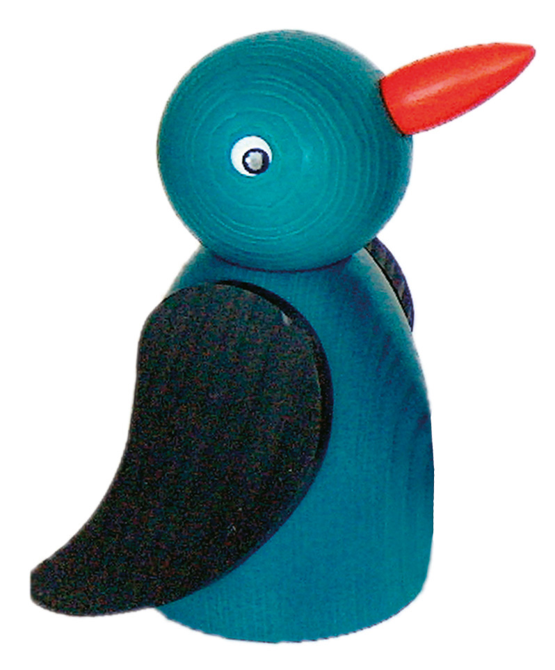 Stimmungsvogel blau, groß