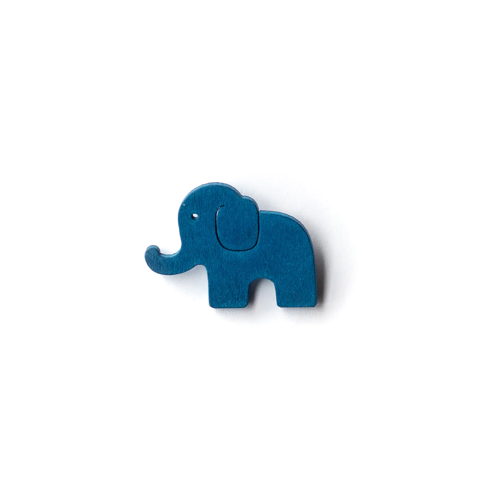 Button Elefant blau
