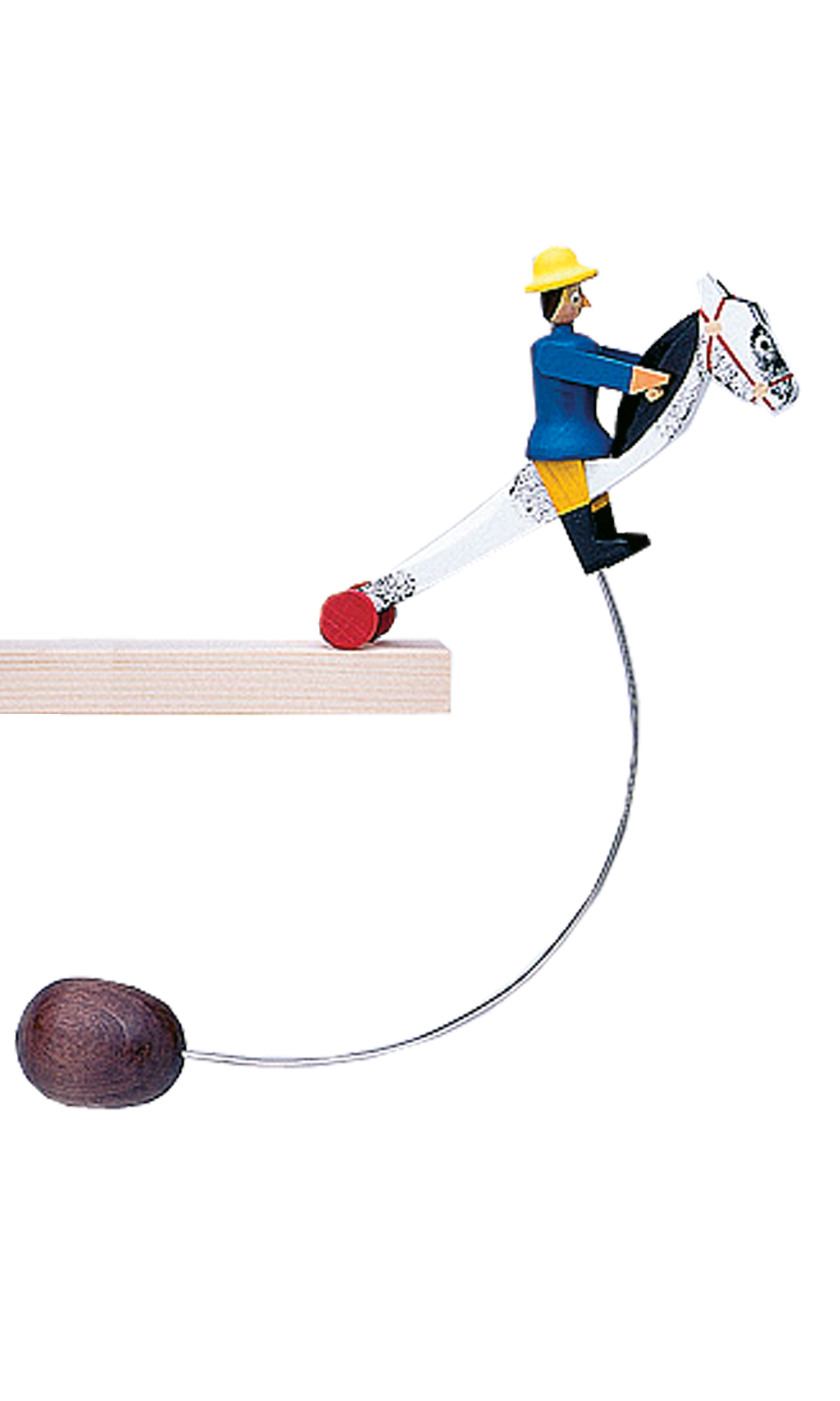 Schaukelreiter Steckenpferd blauer Reiter