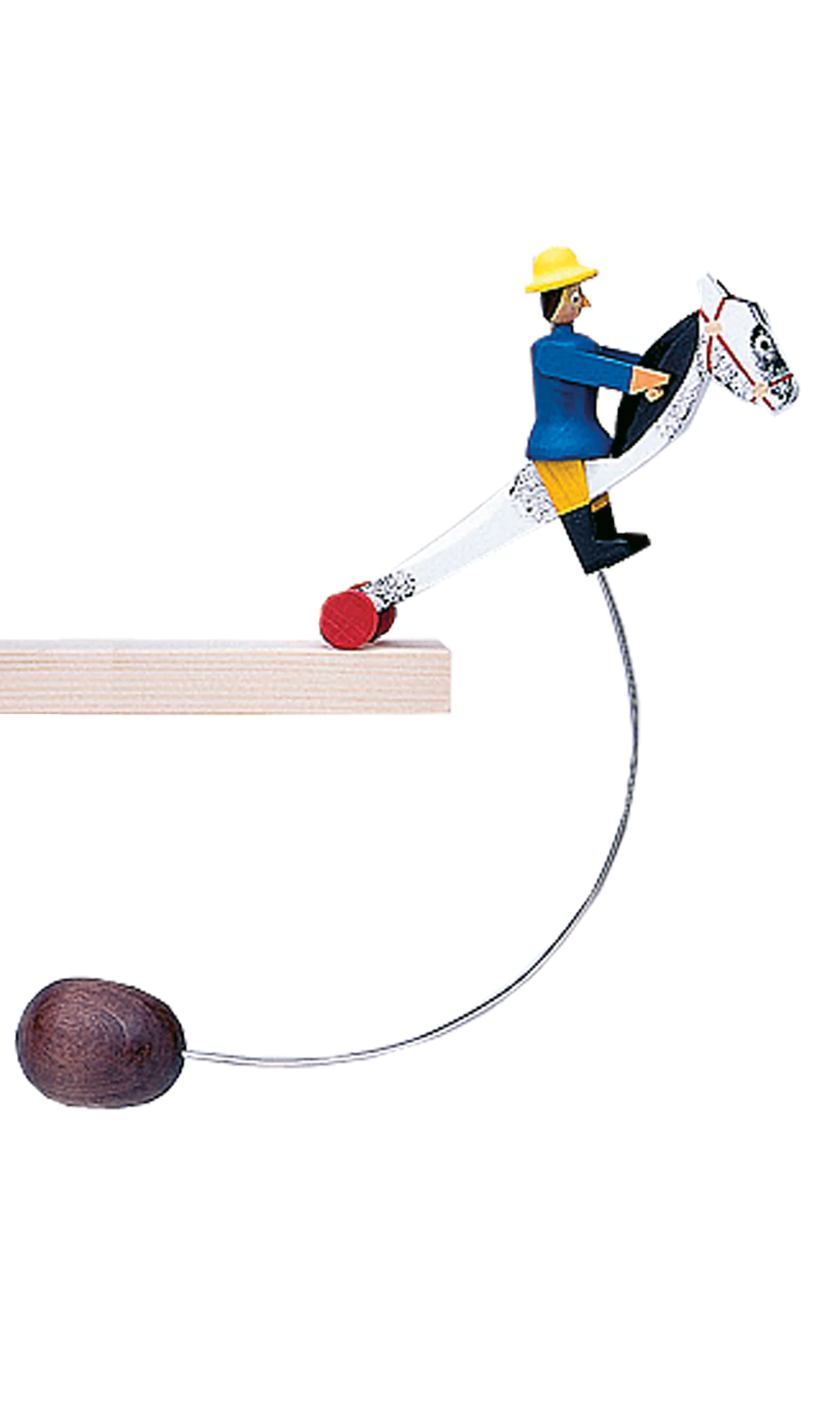 Schaukelreiter Steckenpferd blauer Reiter