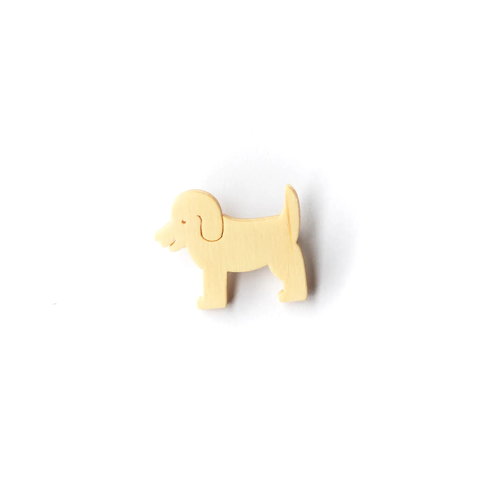 Button Hund natur