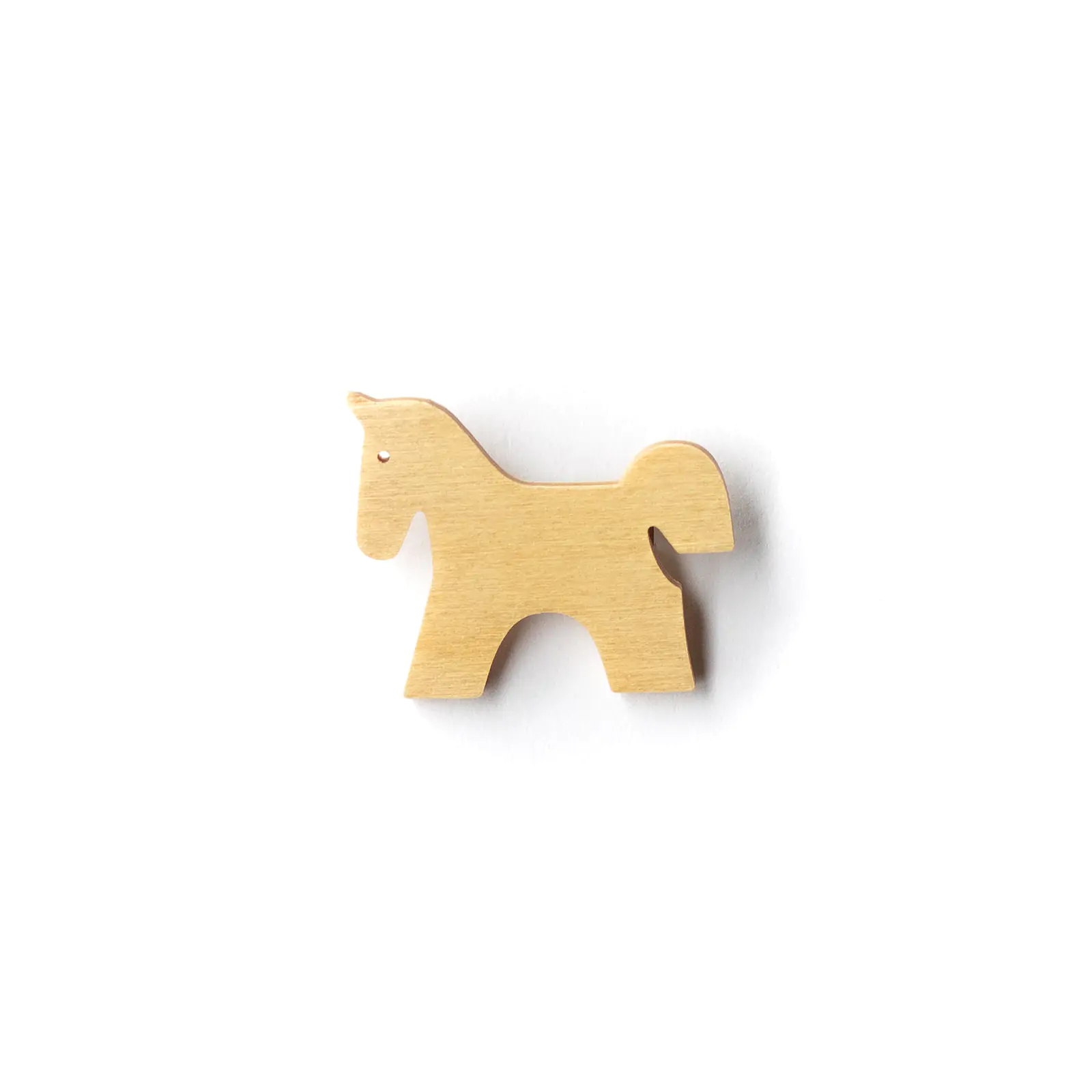 Button Pferd natur