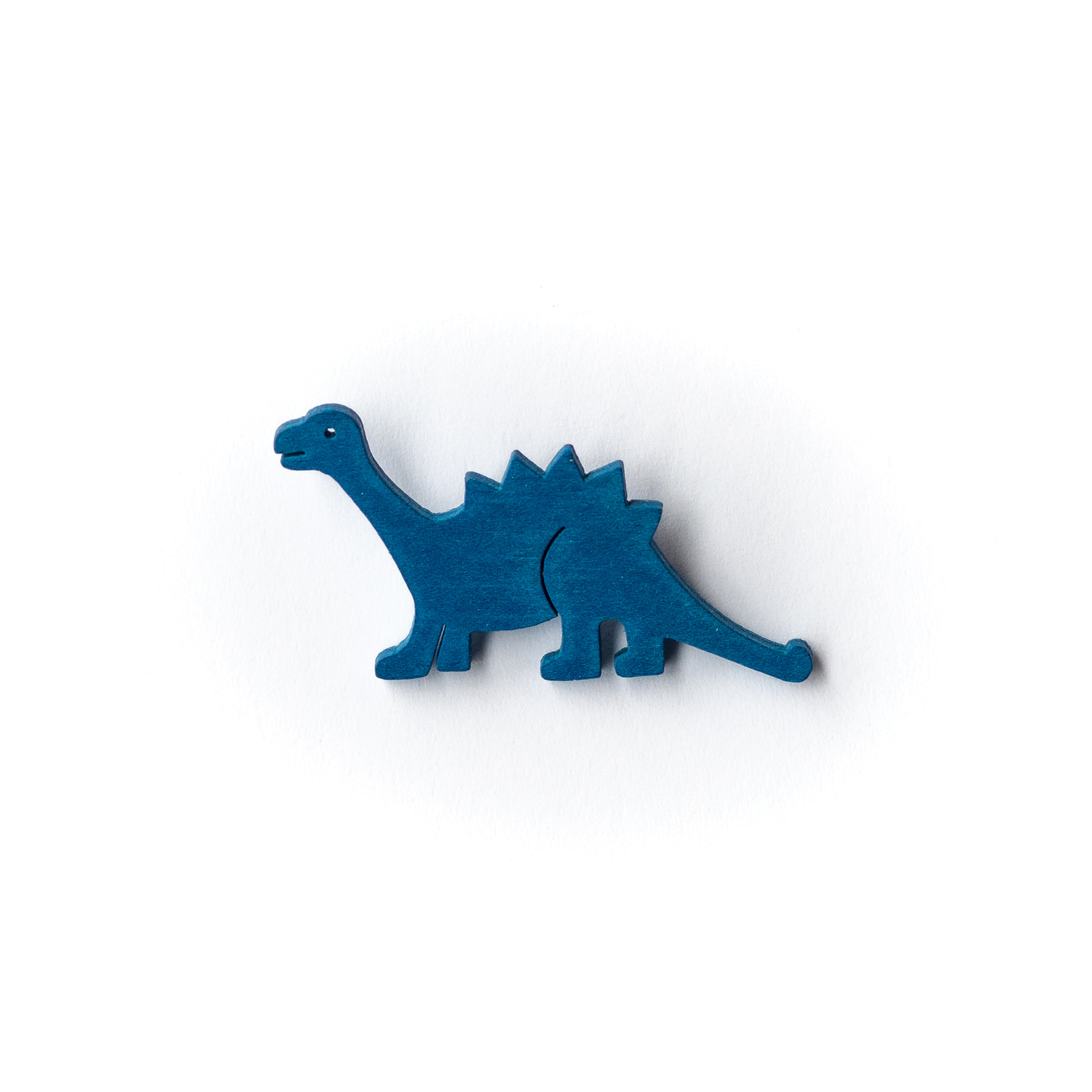 Button Dinosaurier blau