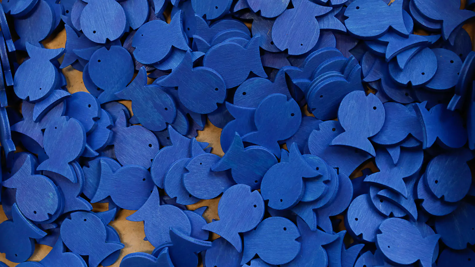 Button Fisch blau Button Fisch blau