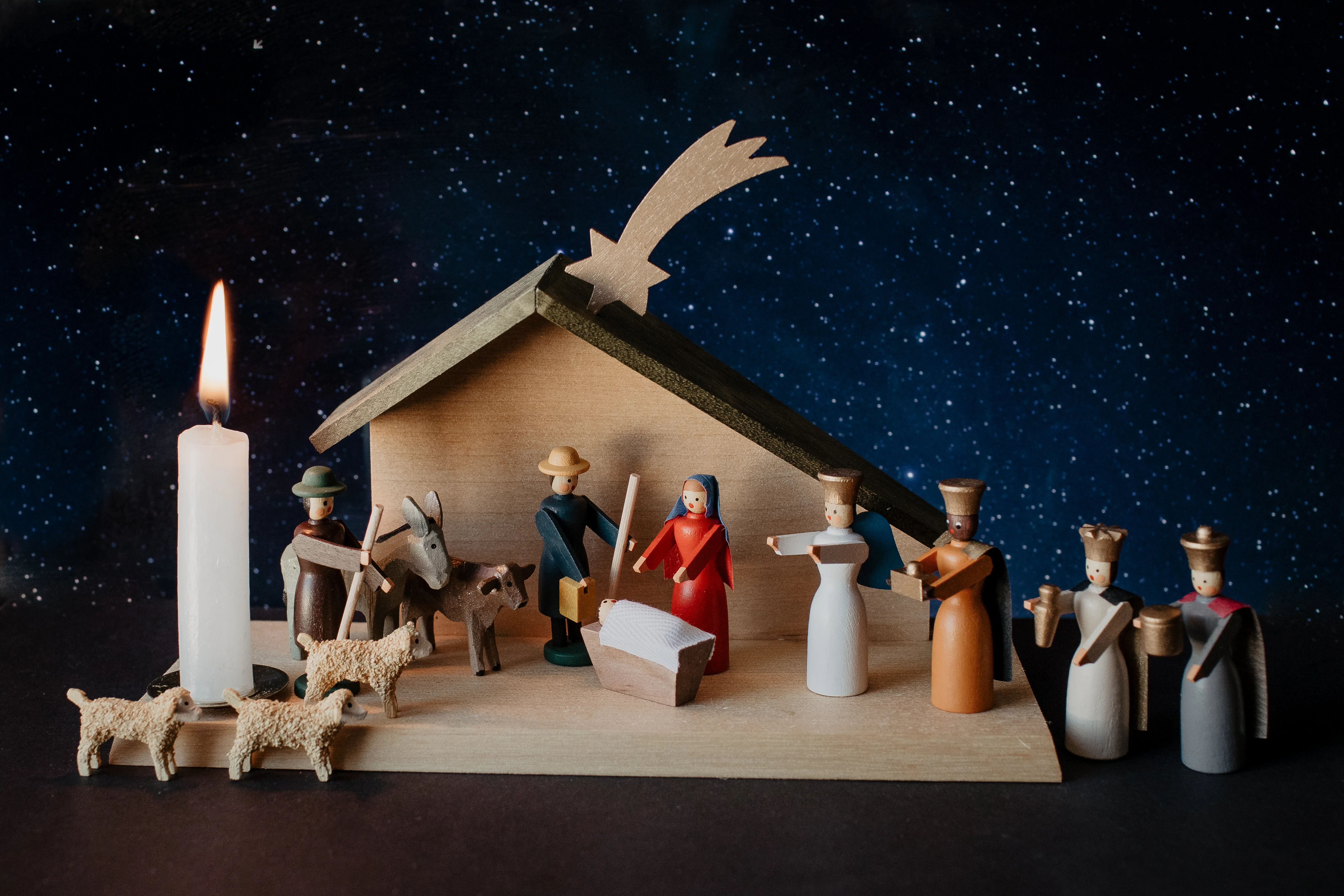 Weihnachtskrippe 14-teilig