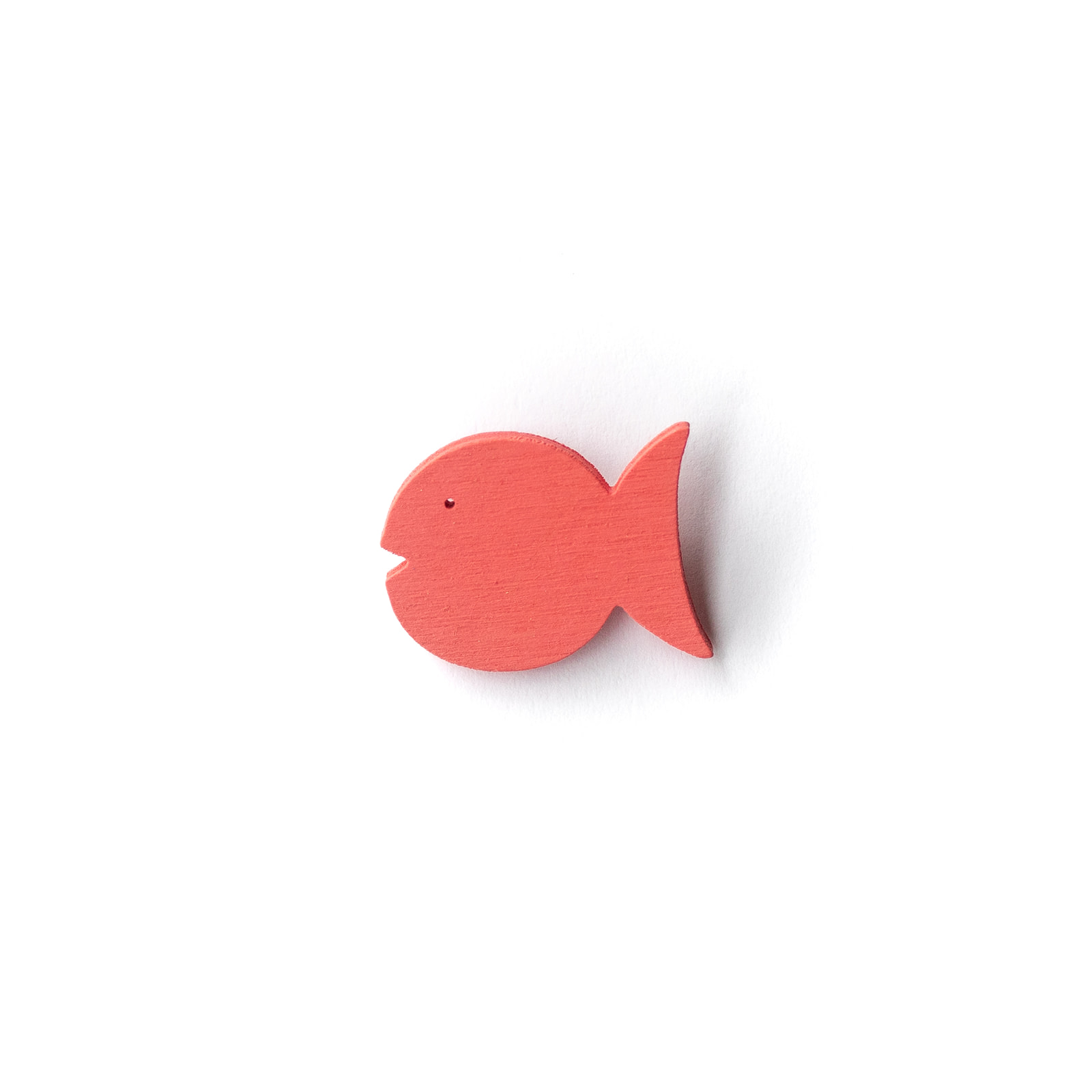 Button Fisch pink